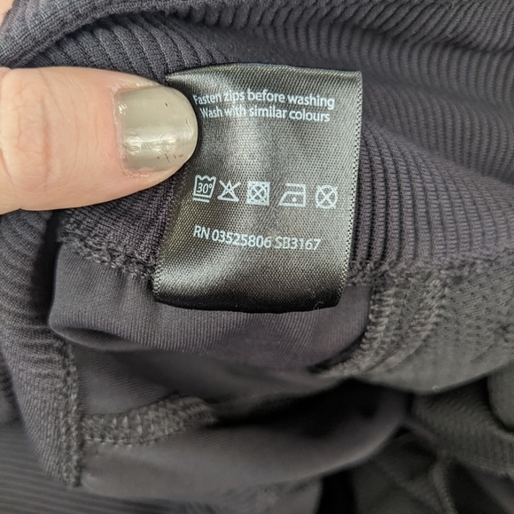 Sweaty Betty Flex Cuffed Front Zip Joggers Sweatpants Black Size XS - Picture 12 of 12